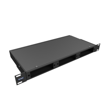 Кросс NTSS оптический 19'' частично укомплектованный 1U, 8/16/24 портов FC/ST (планки FC/ST-3шт, планка-заглушка-2шт, сплайс-кассета-1шт) черный RAL