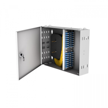Кросс настенный NTSS PREMIUM, предсобранный, 48 портов LC/UPC duplex, 9/125 мкм