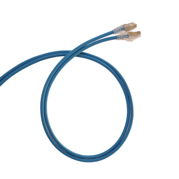 Шнур коммутационный HD RJ 45 - категория 6 - F/UTP - LSZH - экранированный - 1 м - голубой