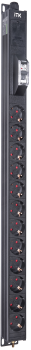 ITK BASE PDU вертикальный PV0111 18U 1 фаза 16А 12 розеток SCHUKO (немецкий стандарт) кабель 2,6м вилка SCHUKO (немецкий стандарт)