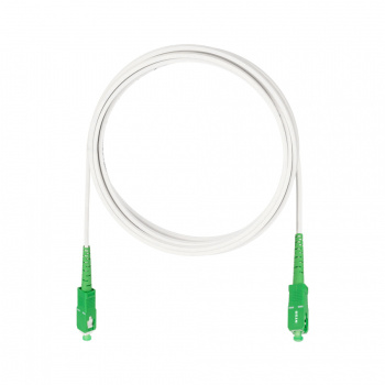 Дроп-кабель NTSS spc SC/APC-SC/APC G.657A1 140м LSZH S/0 стеклопруток, без ВСЭ, белый (патч-корд)