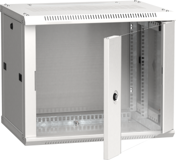 ITK Шкаф LINEA W 6U 600х450мм дверь стекло серый RAL7035