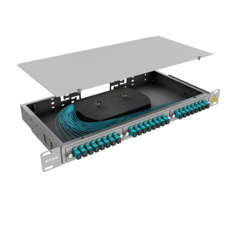 Кросс 19" NTSS PREMIUM, предсобранный 1U, 12 портов SC/UPC, 50/125 мкм OM3