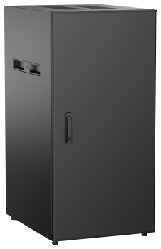 ITK UNITBOX N Шкаф сетевой 19" напольный 24U 600х800мм металлическая передняя дверь черный