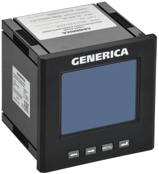 Мультиметр цифровой щитовой трехфазный RS-485 96х96мм LCD GENERICA