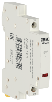 ARMAT Лампа индикаторная одинарная LED 12-48В AC/DC красная IEK