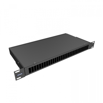 Кросс NTSS оптический 19'' укомплектованный 1U, 16 портов SC/UPC duplex, 9/125 мкм (сплошная панель, сплайс-кассета, пигтейлы, КДЗС, адаптеры) черный