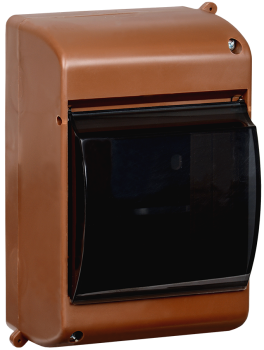 KREPTA 3 Корпус пластиковый КМПн 2/4 IP30 дуб IEK