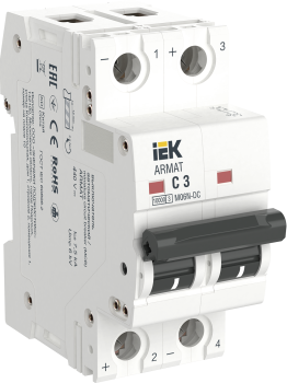 ARMAT Автоматический выключатель M06N-DC 2P C 3А IEK