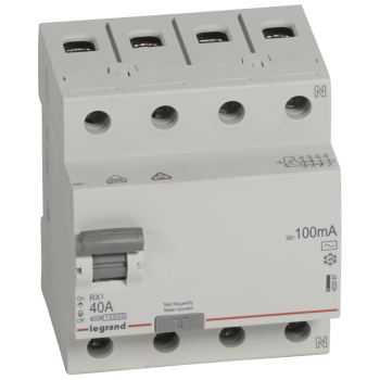 RX3 ВДТ 100мА 40А 4П AC LEGRAND
