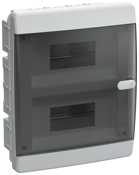 UNION Compact Корпус пластиковый ЩРВ-П-18 IP41 черная прозрачная дверь IEK