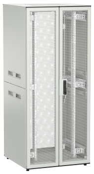 ITK UNITBOX N Шкаф сетевой 19" напольный 38U 800х800мм двери перфорированная металлическая двустворчатая перфорированная серый