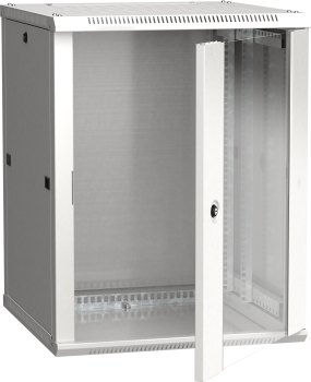 ITK Шкаф LINEA W 15U 600х600мм дверь стекло серый RAL7035