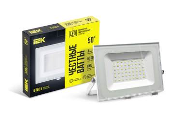 Прожектор светодиодный СДО 06-50 IP65 6500K белый IEK