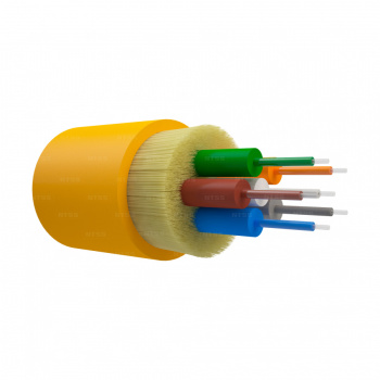 Оптический кабель внутренний NTSS 6 волокон OS2, 9/125, LSZH, жёлтый
