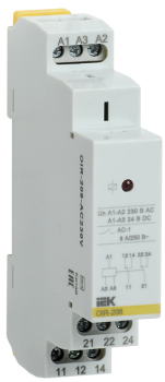 Реле промежуточное модульное OIR 2 контакта 8А 230В AC IEK
