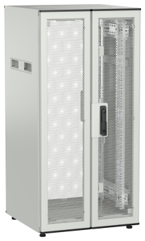 ITK UNITBOX N Шкаф сетевой 19" напольный 24U 600х600мм двери перфорированная металлическая двустворчатая перфорированная серый
