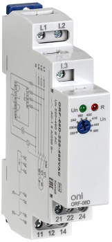 Реле контроля фаз ORF-08D 3 фазы 2 контакта 220-460В AC ONI