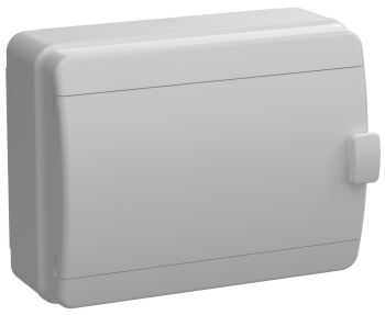 TEKFOR Корпус пластиковый КМПн-18 IP65 серая непрозрачная дверь IEK