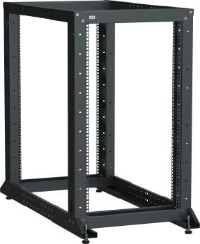 ITK LINEA F Стойка двухрамная 52U 600х600-1000мм черная