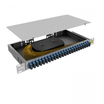 Кросс 19" NTSS PREMIUM, предсобранный 1U, 24 порта SC/UPC duplex, 9/125 мкм