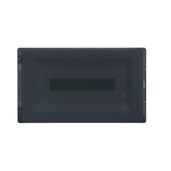 Распределительный щиток Practibox³ скрытого монтажа - IP 40 - IK 07 - 1 рейка - 18 модулей - с клеммиком заземления - прозрачная дверь