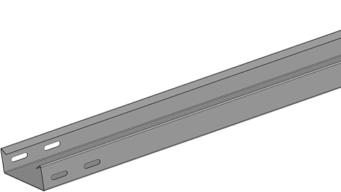 Кабельный лоток неперфорированный KG35