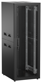 ITK UNITBOX N Шкаф сетевой 19" напольный 33U 600х800мм перфорированная передняя дверь черный