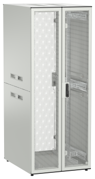 ITK UNITBOX N Шкаф сетевой 19" напольный 42U 800х1000мм двустворчатая перфорированная передняя дверь задняя перфорированная серый