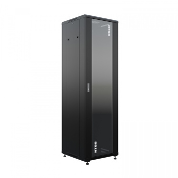 Шкаф напольный универсальный серверный NTSS R 47U 600х600мм, 4 профиля 19, двери стекло и сплошная металл, боковые стенки съемные, регулируемые опоры,