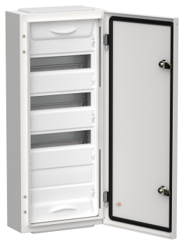 TITAN 5 Корпус металлический ЩРн-48 (1х48) 710х310х140мм IP54 белый (одна дверь) IEK