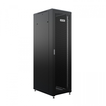 Шкаф напольный универсальный серверный NTSS R 18U 600х800мм, 4 профиля 19, двери перфорированная и сплошная металл, боковые стенки съемные, регулируем