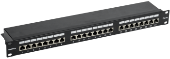 Патч-панель 1U кат.5E FTP 24 порта (Krone) GENERICA