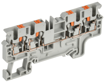 ARMAFIX Клемма пружин. Push-in CP-MC 4 вывода 2,5мм2 серая IEK