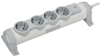 COMFORT Удлинитель У04К 4 места 2P+PE 3м 3х1,5мм2 16А белый IEK