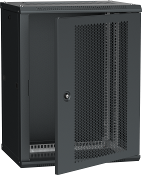 ITK LINEA W Шкаф 20U 600х650мм укомплектованный дверь перфорированная черный RAL9005