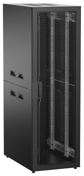 ITK UNITBOX N Шкаф сетевой 19" напольный 38U 600х1000мм перфорированная передняя дверь черный