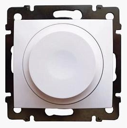 VALENA DIY Светорегулятор поворотно-нажимной универсальный LED 300Вт белый