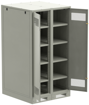 ITK LINEA B Шкаф аккумуляторный (пустой) 1700х900х950мм двустворчатая металлическая дверь серый