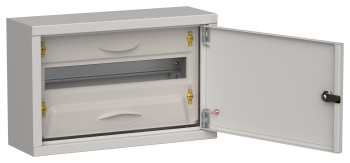 TITAN 5 Корпус металлический ЩРн-18 (1х18) 268х420х140мм IP31 серый (одна дверь) IEK