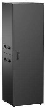 ITK UNITBOX N Шкаф сетевой 19" напольный 38U 600х600мм металлическая передняя дверь черный
