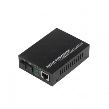 WDM медиаконвертер NTSS с RJ45 портом 10/100Base-T и 10/100Base-FX с разъемом SC, рабочая длина волны (передача/прием) 1310/1550 нм, SM, дальность до