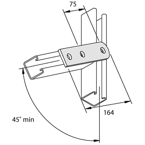 Элемент монтажный плоский P2322