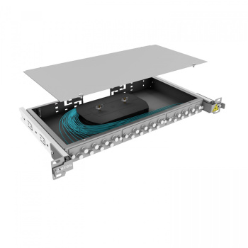 Кросс 19" NTSS PREMIUM выдвижной, предсобранный 1U, 16 портов FC/UPC, 50/125 мкм OM3