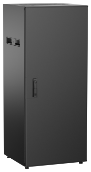 ITK UNITBOX N Шкаф сетевой 19" напольный 28U 600х600мм металлическая передняя дверь черный