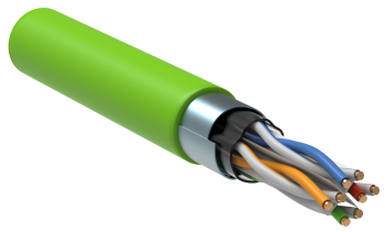 ITK Витая пара F/UTP кат.6 4х2х23AWG solid LSLTx нг(А)-LSLTx зеленый (305м)