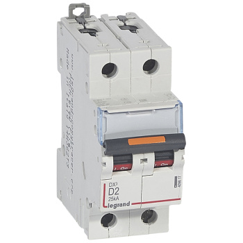 Авт.выкл.DX3 2П D2A 25кА LEGRAND