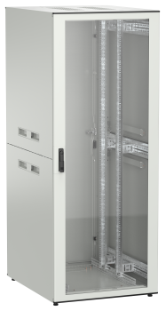 ITK UNITBOX N Шкаф сетевой 19" напольный 42U 800х1000мм стеклянная передняя дверь задняя металлическая серый