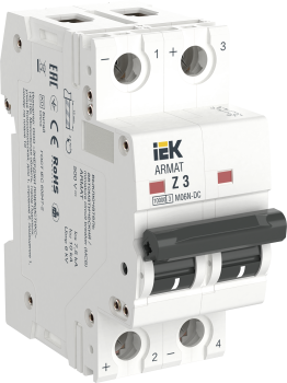 ARMAT Автоматический выключатель M06N-DC 2P Z 3А IEK