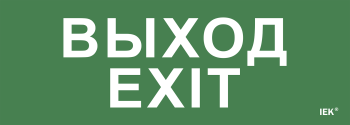 Этикетка самоклеящаяся 280х100мм "Выход-EXIT" IEK